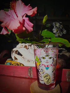 Lucky Nekko Shaker pint glass