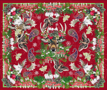 Load image into Gallery viewer, Yule Deer Sherpa blanket