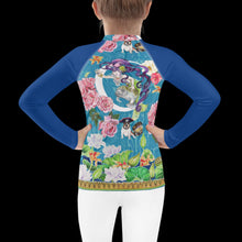 Load image into Gallery viewer, Maddy Mermaid Kids Rash Guard