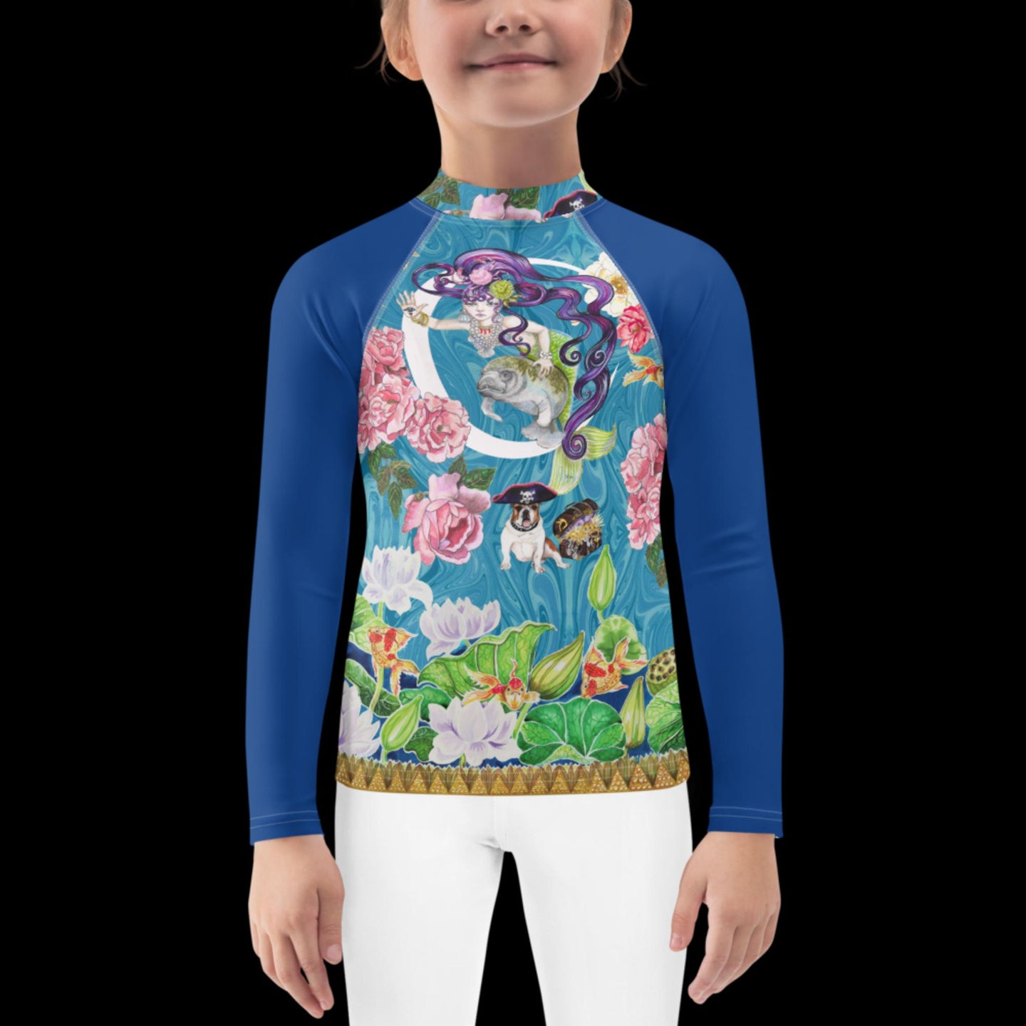 Maddy Mermaid Kids Rash Guard