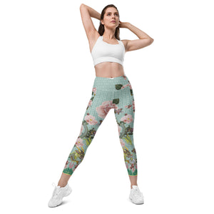 Green Wood Dragon Leggings with pockets
