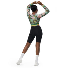 Load image into Gallery viewer, Green Wood Dragon Recycled long-sleeve crop top