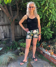 Load image into Gallery viewer, Magical Yogi Wear Sri Yantra Black Yogi Shorts - Marie-Joie Hughes Artwork &amp; Designs