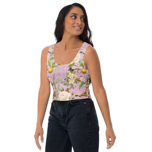 Pink Sri Yantra Crop Top