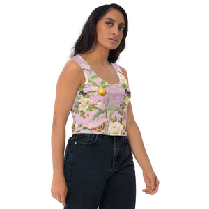 Pink Sri Yantra Crop Top