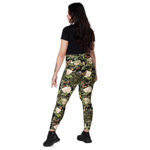 Sri Yantra Crossover leggings with pockets