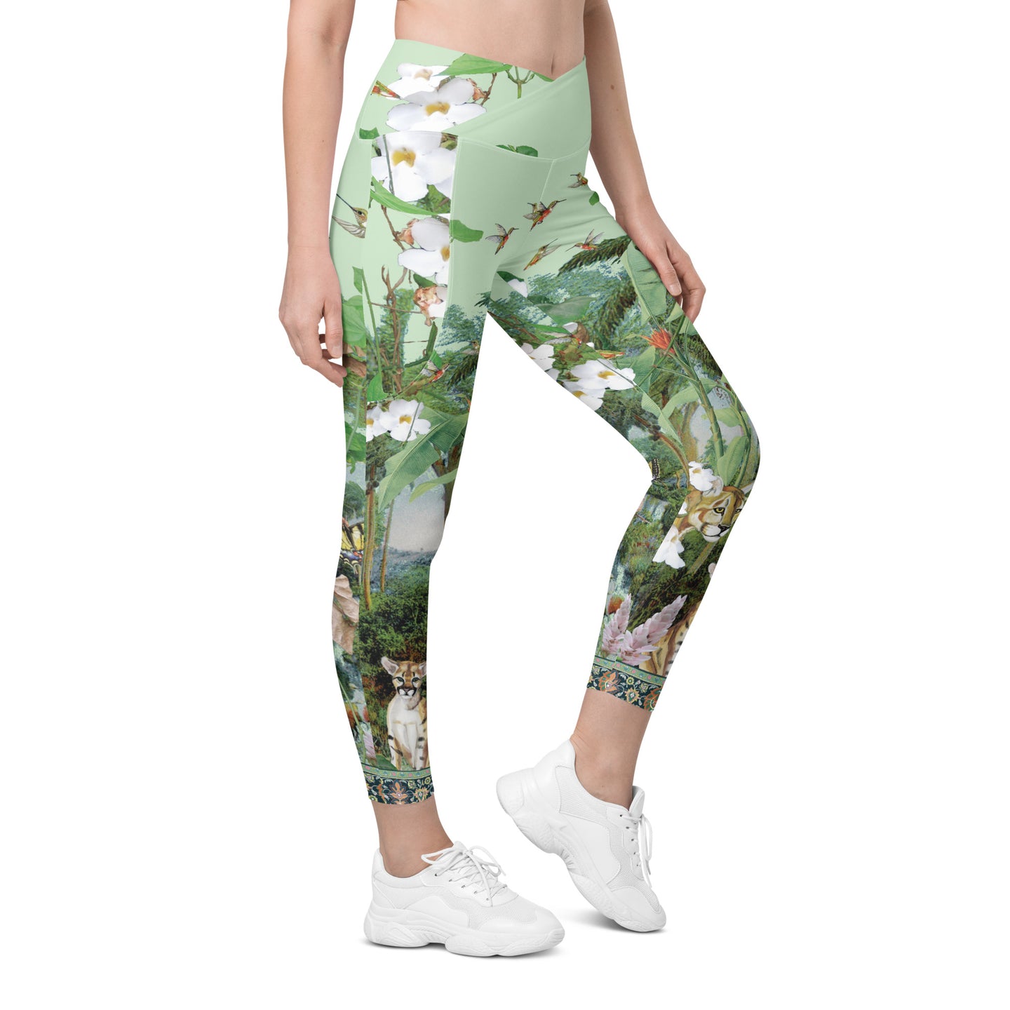 Adonai Crossover leggings with pockets