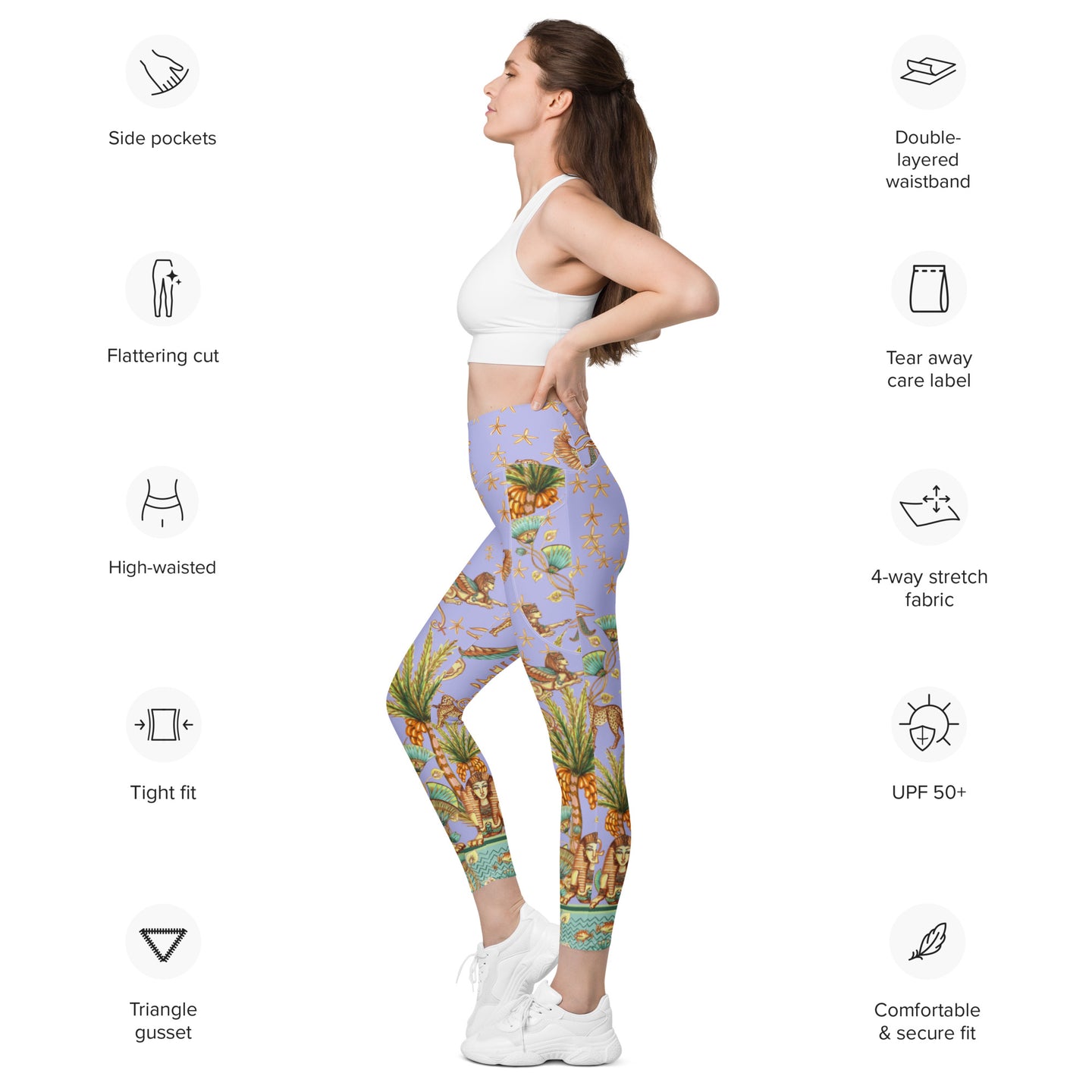 Luxor Yoga Leggings with pockets – Magical Yogi Wear