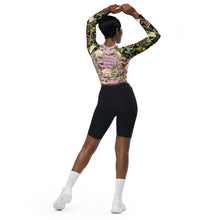 Load image into Gallery viewer, Sri Yantra Recycled long-sleeve crop top