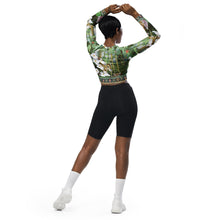 Load image into Gallery viewer, Adonai Recycled long-sleeve crop top