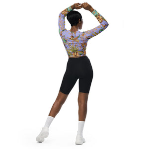 Luxor Recycled long-sleeve crop top