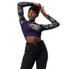 Load image into Gallery viewer, Lone Wolf Recycled long-sleeve crop top