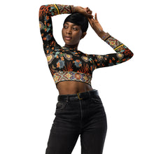 Load image into Gallery viewer, Shou Fish Recycled long-sleeve crop top