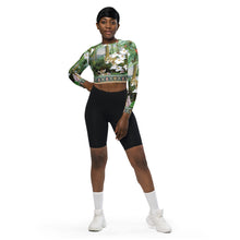 Load image into Gallery viewer, Adonai Recycled long-sleeve crop top