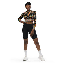 Load image into Gallery viewer, Shou Fish Recycled long-sleeve crop top