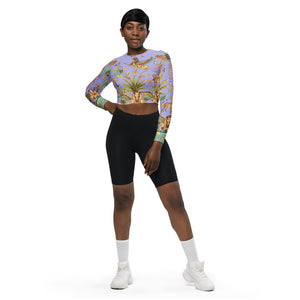 Luxor Recycled long-sleeve crop top