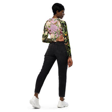 Load image into Gallery viewer, Sri Yantra Recycled long-sleeve crop top