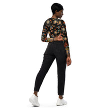 Load image into Gallery viewer, Shou Fish Recycled long-sleeve crop top