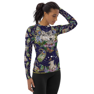 Lone Wolf & Cub Women's Rash Guard