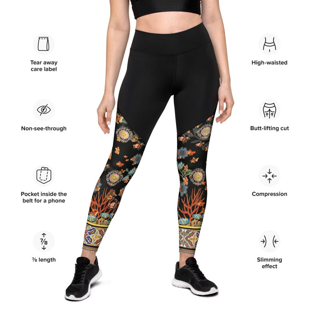 Shou Fish Compression Leggings – Magical Yogi Wear